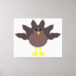 Drôle Thanksgiving Turquie toile Imprimer