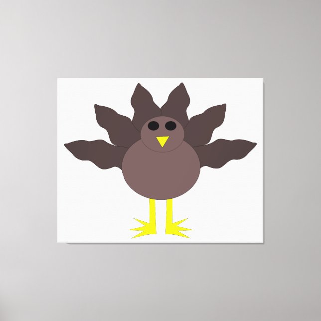 Drôle Thanksgiving Turquie toile Imprimer (Recto)
