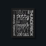 Drôle Toile de salle de bain Imprimer<br><div class="desc">Parfait pour votre salle de bain !</div>