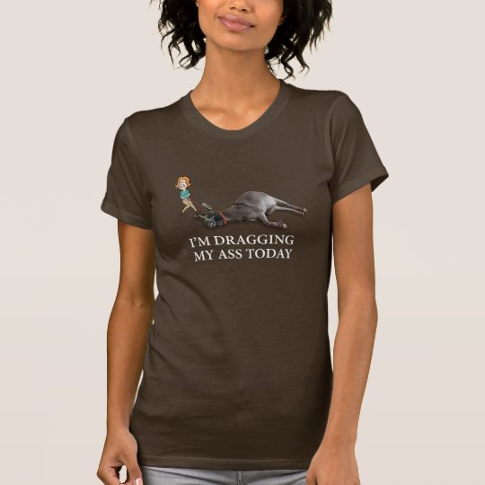 Drôle traînant mon âne t-shirt