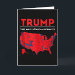 Drôle Trump Cette carte est approuvée par le Père<br><div class="desc">Funny Trump Cette carte est approuvée par le Père Noël Santa Christmas Tank Top</div>