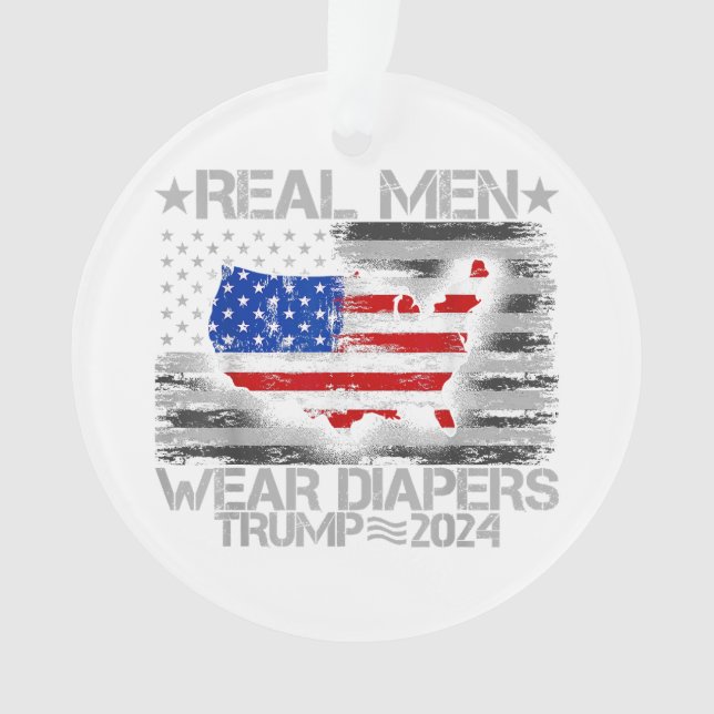 Drôle Trump Chemise Les vrais Hommes Portent Des D (devant)