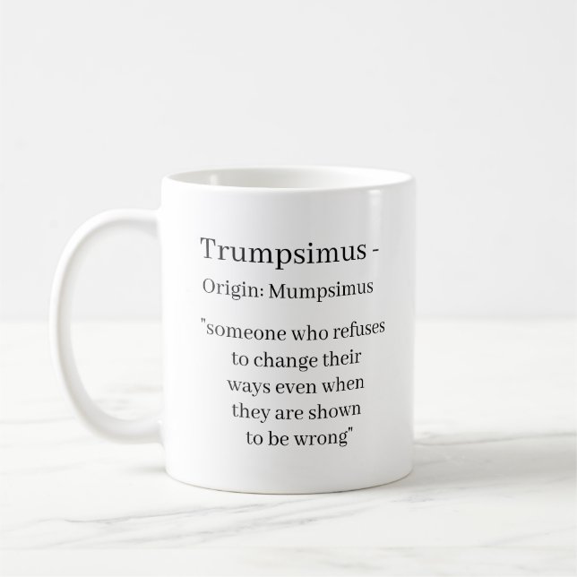 Drôle Trumpsimus Mug (Gauche)