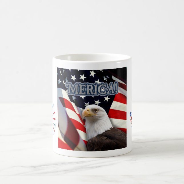 Drôle USA mug Juillet 4/Jour de l'Indépendance (Centre)