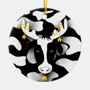 Drôle Vache grasse Ornement de Noël