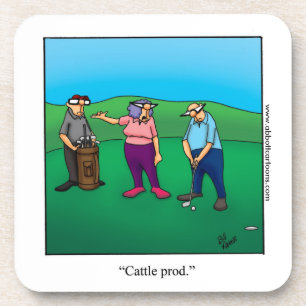 Drôle "Vache Prod" Golf Humour Dessous de verre ca