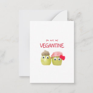 Drôle vegans mignon végétariens végétarien carte p