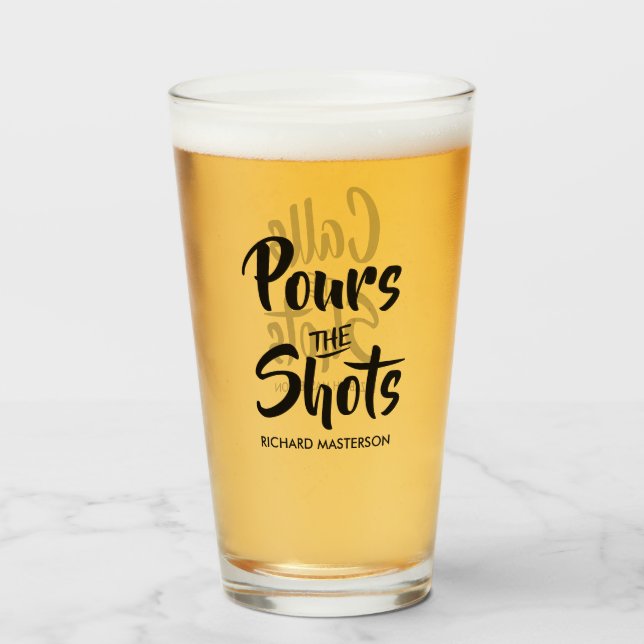 Drôle Verse Les Verres Tire Les Ficelles (Devant (rempli))