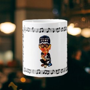 Drôle Vieux Homme Guitare Mug