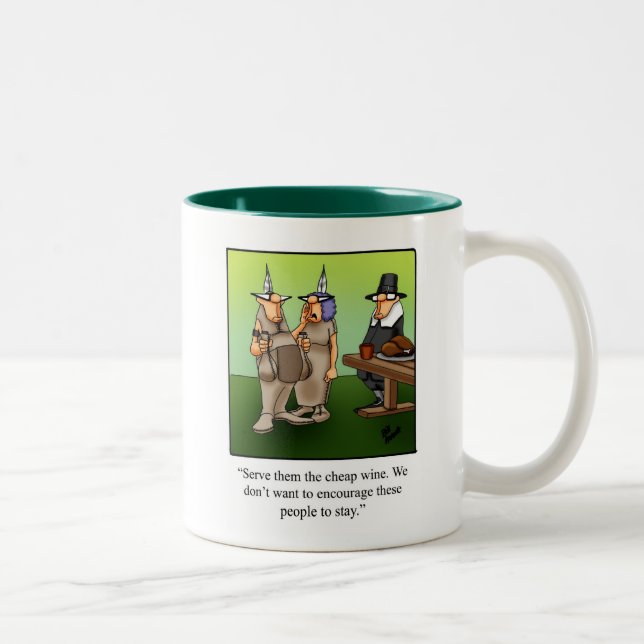 Drôle vin pas cher Thanksgiving Mug (Droit)
