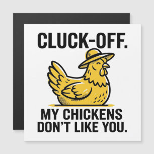 Drôle Vintage Cluk Off Amateur de Poulet Minimalis