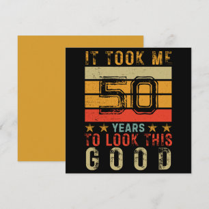 Drôle vintage personnalisé 50ème numéro anniversai