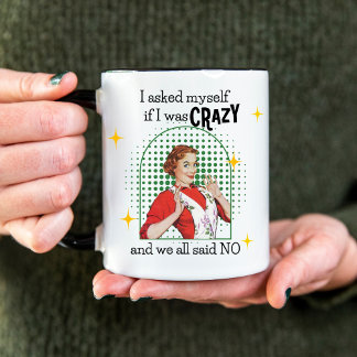 Drôle Vintage Retro Femme café Mug