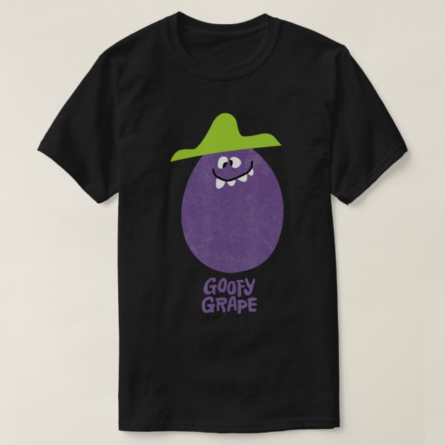 Drôle Visage Boire Mélange Goofys Grape T-Shirt (Design devant)