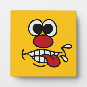 Drôle Visage plaques personnalisées