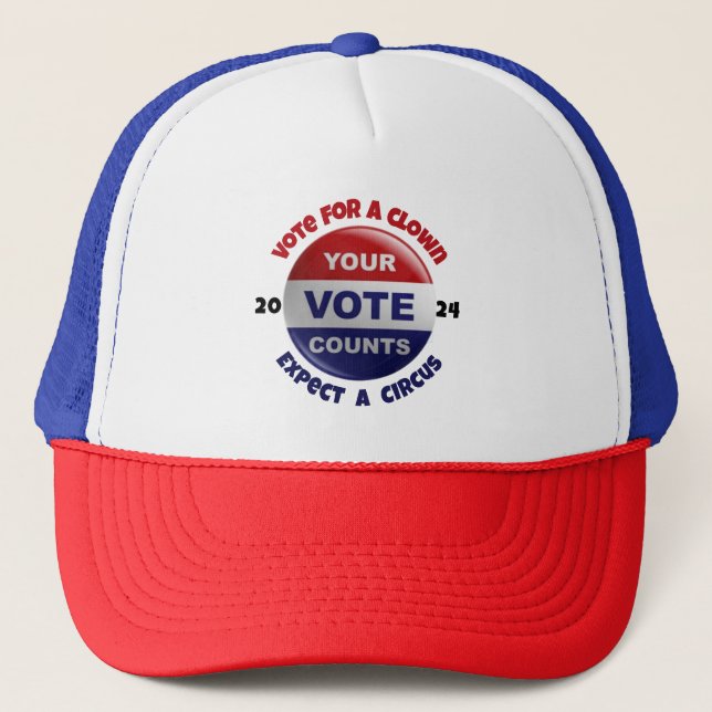 Drôle Votre Vote Compte Hommes femmes Casquette de (Devant)