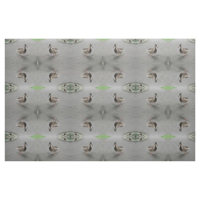 Drôle Waddling Canard Patterned tissu animal (Fat Quarter)