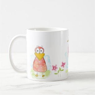 Drôle Whimsical Birds Coffee Mug