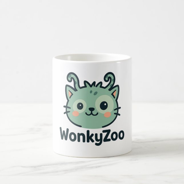 Drôle Wonky Cat Coffee Mug | Wonky Zoo (Centre)