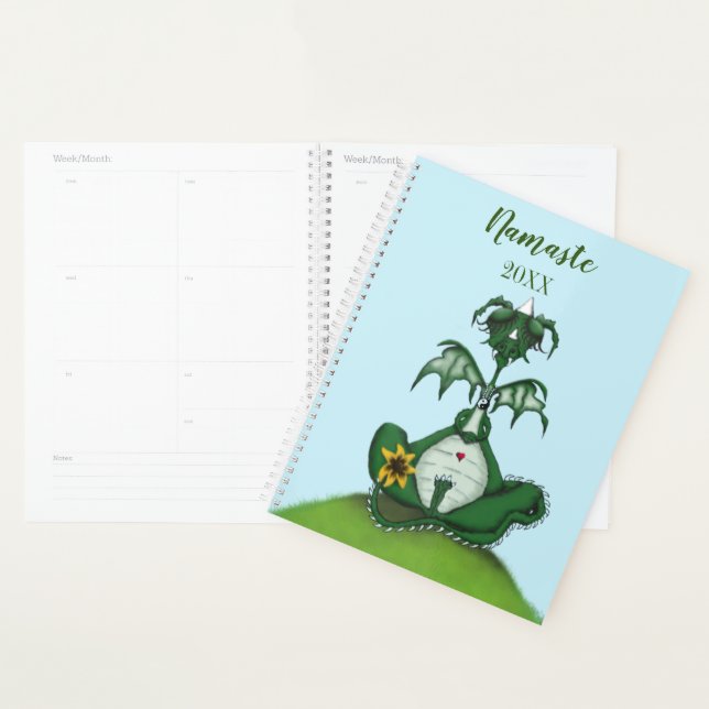 Drôle Yogi Dragon Peinture (Devant avec enveloppe)