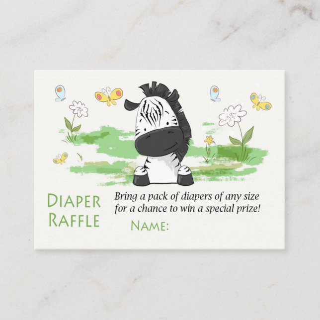 Drôle Zebra Diaper Tickets (Devant)