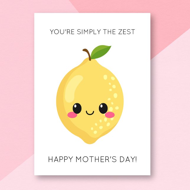 Drôle Zest Lemon carte de fête des mères (Créateur téléchargé)