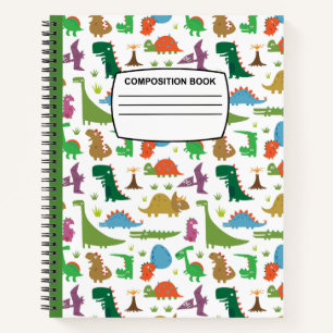 drôles de dinosaures carnet de composition spirale