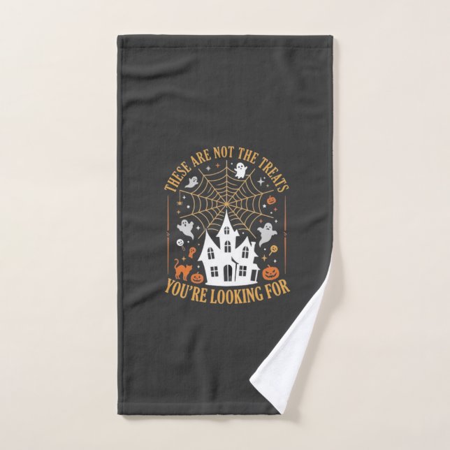 Drôles de friandises d'Halloween Fantôme Conceptio (Serviette à main)