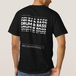Drum & Basse Danse Culture DJ Raving T-shirt Dark