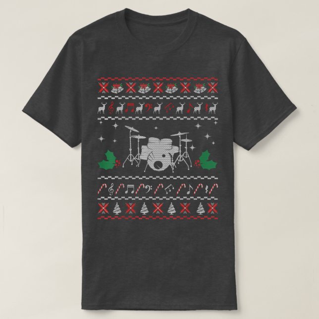 Drum Laid Sweat De Noël Cadeaux Pour Batteur  (Design devant)