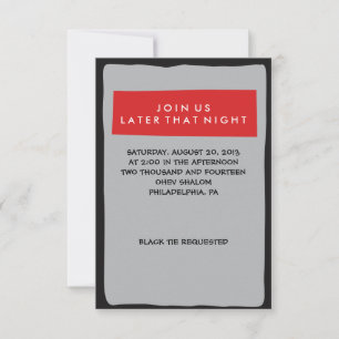 DRUMMER Bar Mitzvah Invitation Carte Party