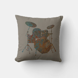 Drummer Coussin Rock & Roll Drum Kit Musicien Musi