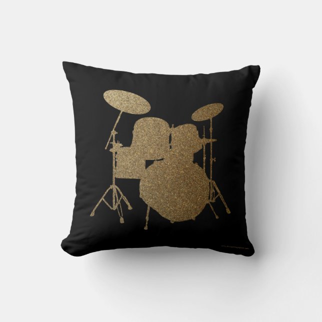 Drummer Coussin Rock & Roll Musique Drumming Drumm (Recto)