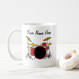 Drummer Custom Mug Drum Enseignant Musicien Don