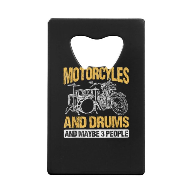 Drummer Drumming J'Aime Les Motos Et Les Drums (Devant)