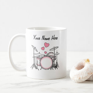 Drummer Personnalisé Mariage Mug Musique Enseignan
