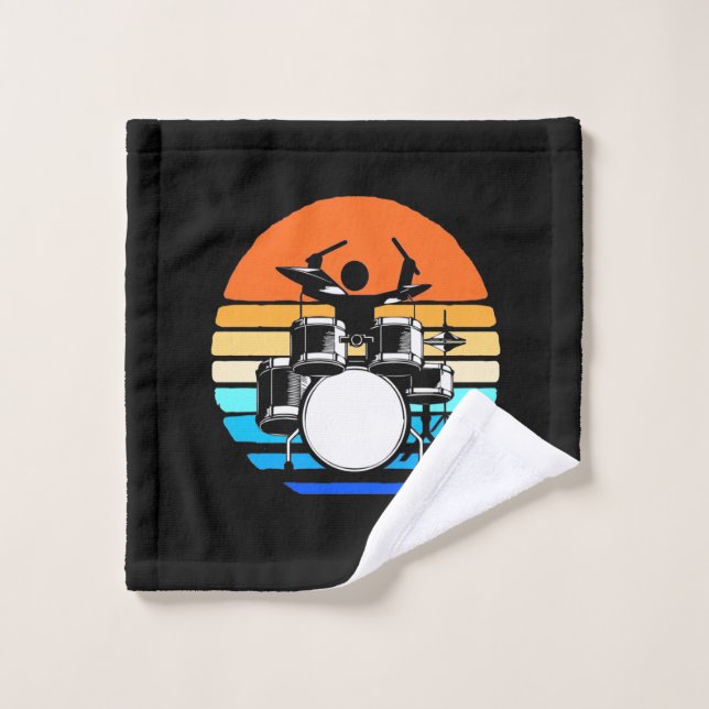 Drummer Retro Vintage (Gant de toilette)