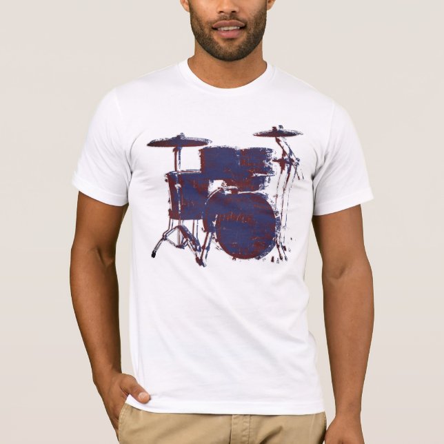 Drummer Rock Drummer Stylish Drums T-Shirt (Devant)
