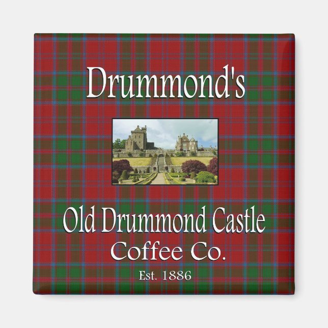 Drummond's Old Drummond Castle Coffee Co. Magnet (Devant)
