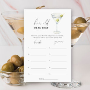 Dry Martini Quel âge avaient-ils de la naissance ?