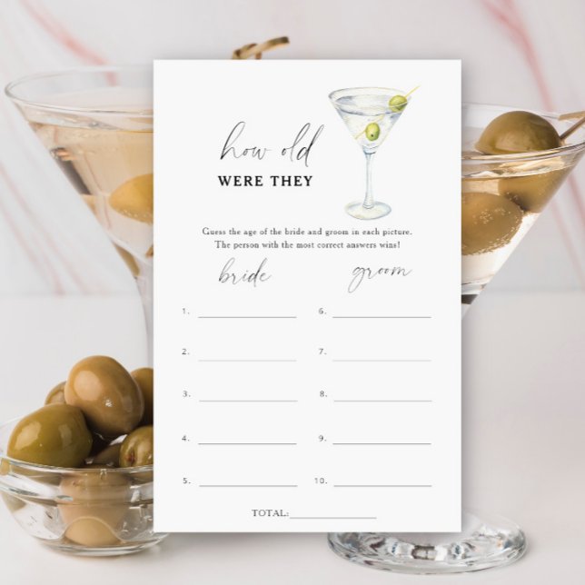 Dry Martini Quel âge avaient-ils de la naissance ? (Créateur téléchargé)