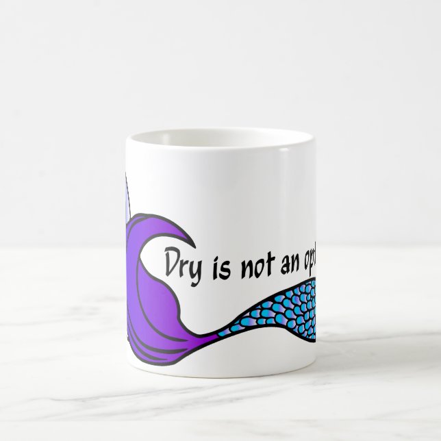 Dry n'est pas une option bleu/mauve sirène tasse (Centre)