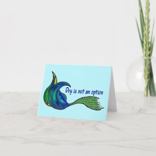 Dry n'est pas une option vert vif sur une carte de