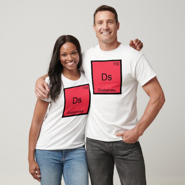 Ds - Dostoïevski Élément de Chimie Symbole T-Shirt (Unisexe)