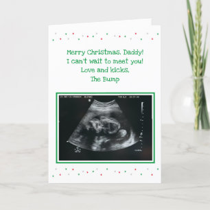 Du bébé à naître : Carte de Noël du papa attendu