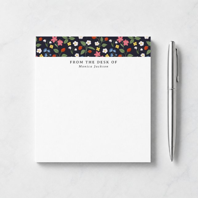Du bureau de bloc-notes déchirable motif wildstraw (Créateur téléchargé)