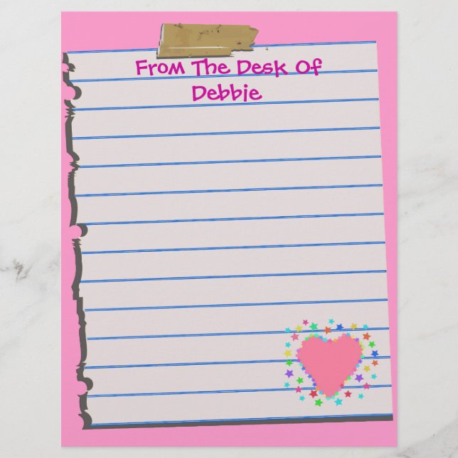 Du Bureau De...Fun Letterhead Papeterie (Devant)