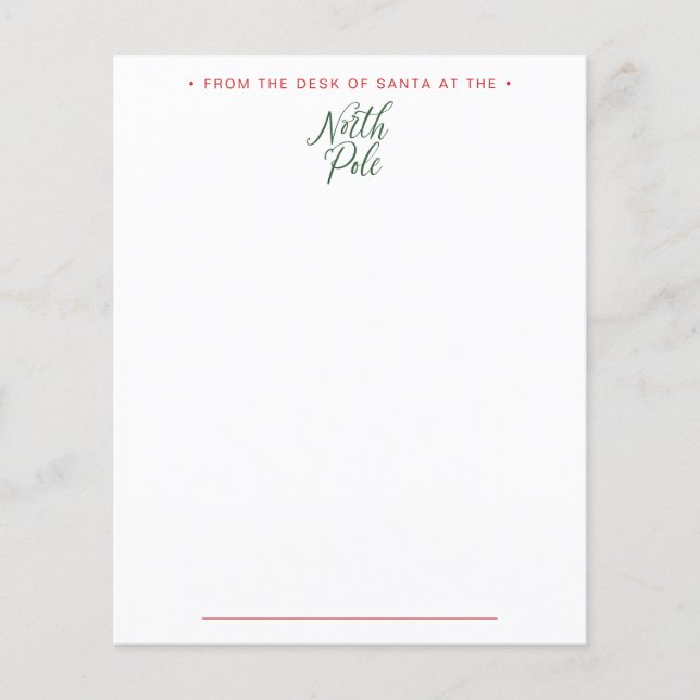 Du bureau de lettre de Père Noël (Devant)