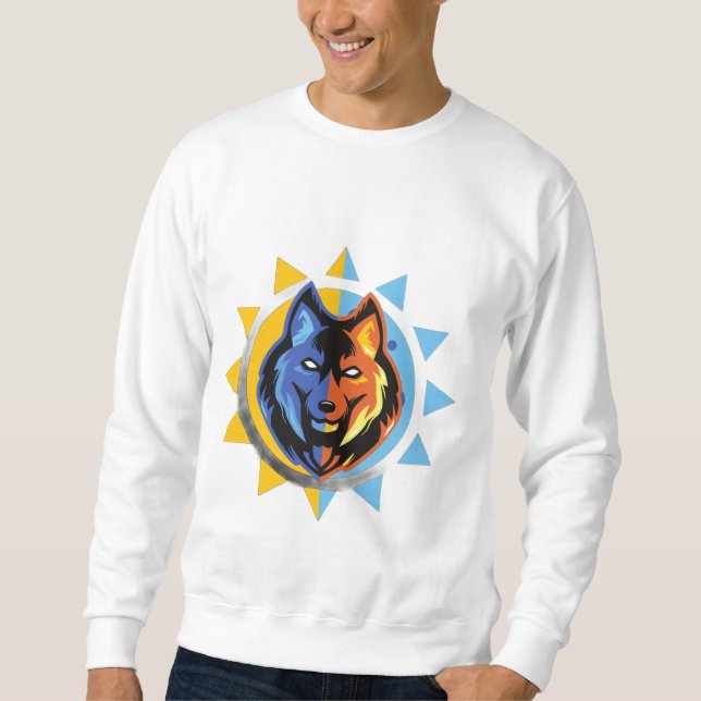 Dual Color Wolf Sweatshirt (Devant)