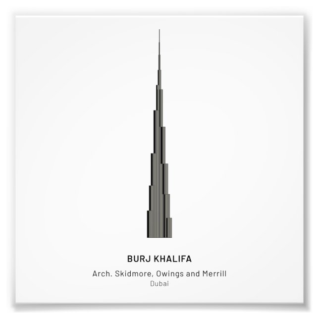 Dubaï Skyscraper - élargissement de la photo (Devant)